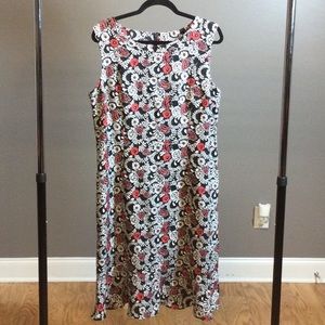 14 Kim Rogers black floral sheath dress